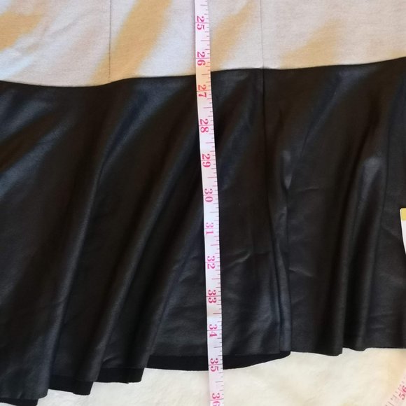 Desigual Grey Fitted Dress with satin ruffle trim - Picture 5 of 5